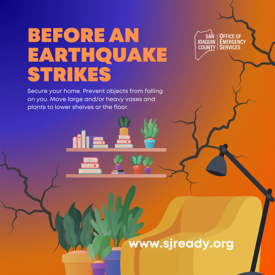 Blue and orange gradient background with black wall cracks in a living room.