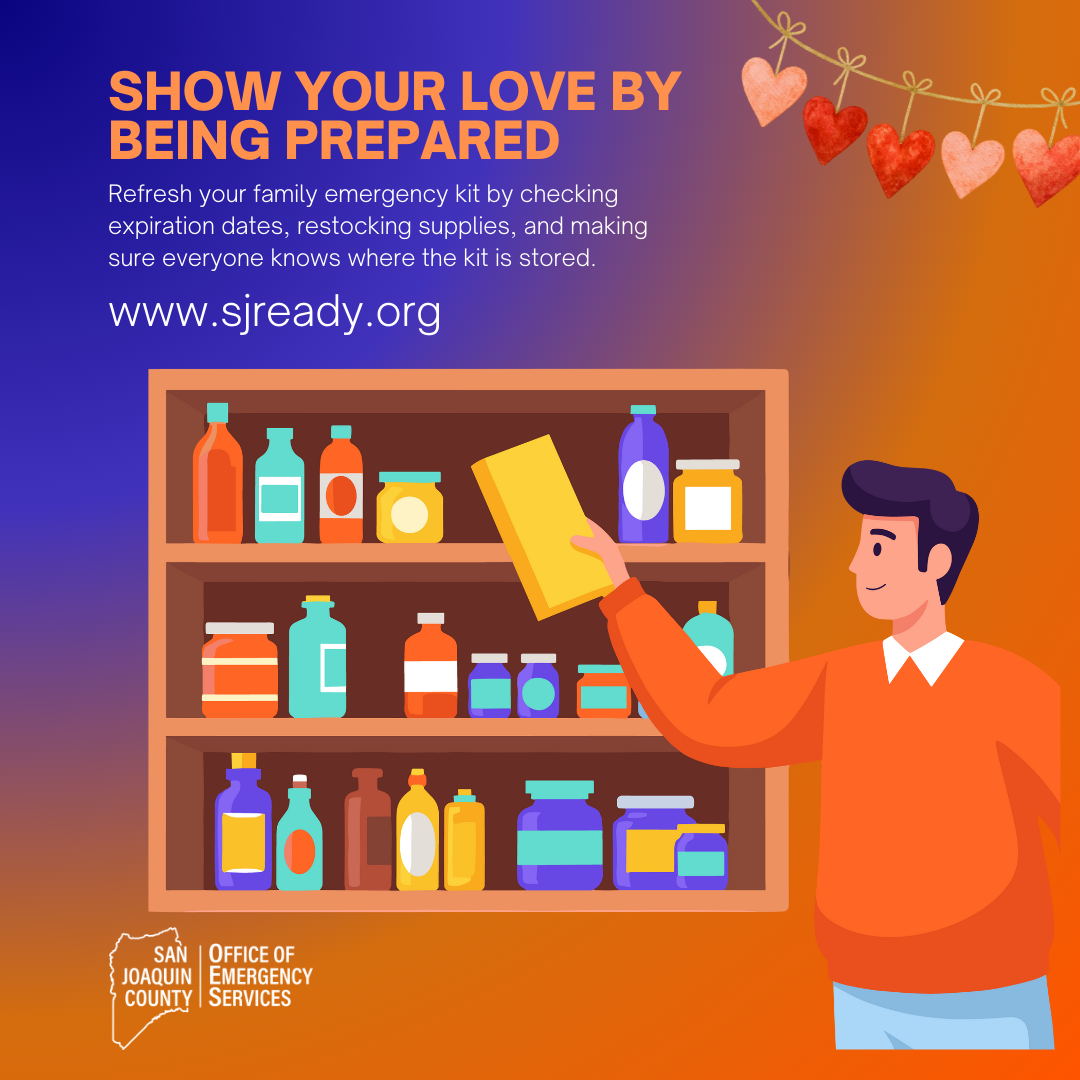 Illustration of man replacing a box of grains in his pantry.